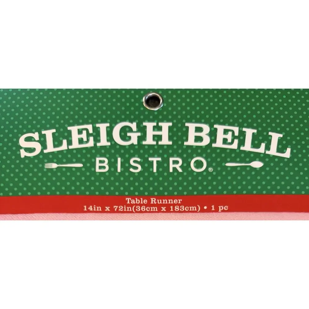 Sleigh Bell Bistro Pink w/ Christmas Candy Table Runner 14